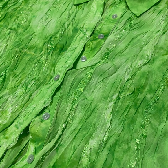 SOLD- Vintage neon Y2K blouse - Picture 9 of 10